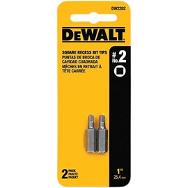 DEWALT DW2202 #2 Square Recess Bit Tip (2-Pack)