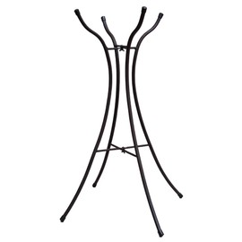 Evergreen Garden Hourglass Shape Metal Bird Bath Stand