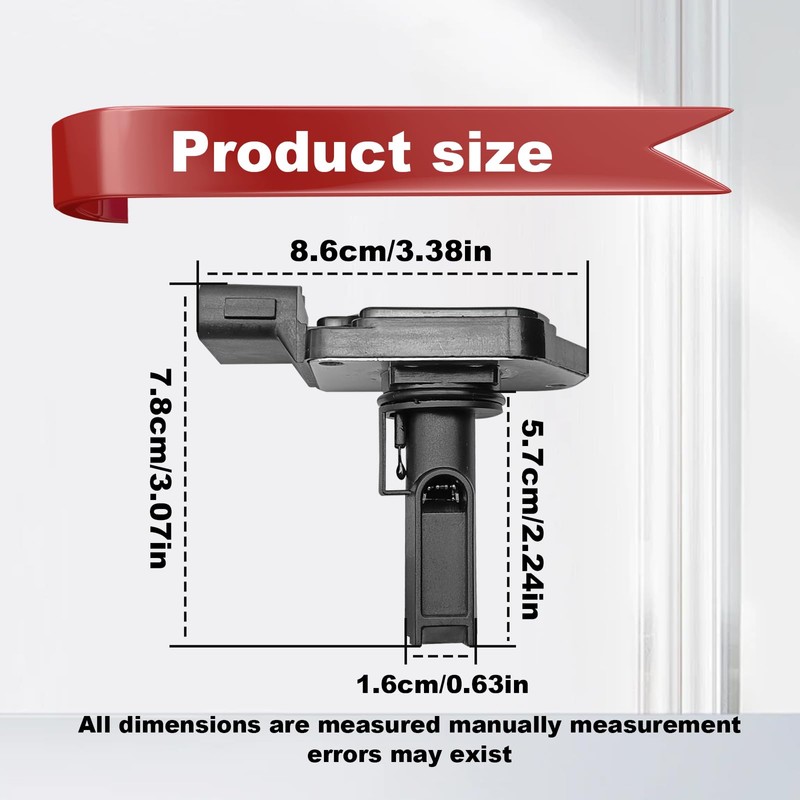 Pleoos 22204-0C010 Mass Air Flow Sensor MAF Sensor Compatible with