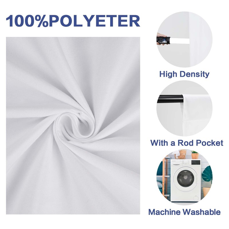 GFCC 7x10FT White Backdrop Background - for Photography Photo Booth