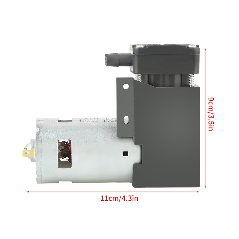 FTVOGUE Oilless Vacuum Pump DC12V 42W Mini Brush Piston Pressure
