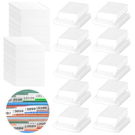 100 Pcs Hanging File Folder Tabs, Suspension File Tabs and Inserts Files Folder Labels Filling Index Dividers, Quick Reading and Classification