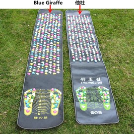 Foot Massage Mat, Foot Massager, 69.9 x 13.8 inches (175 x 35 cm), Health Board, Walking Mat, Foot Mat, Massage, Point Stimulation, Foot Care, Foldable, Promotes Blood Circulation (Black)