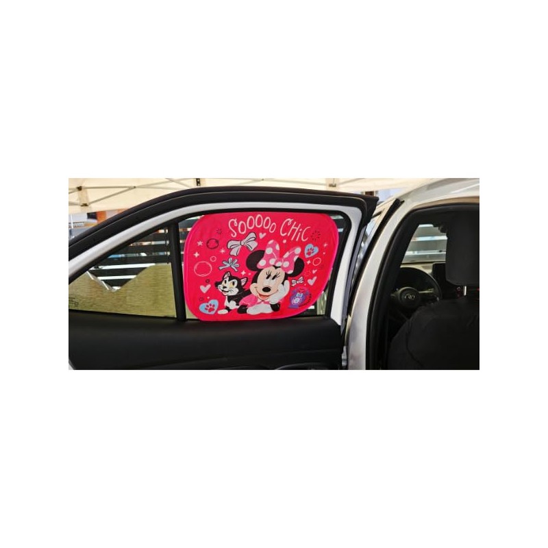 Minnie Mouse Seitenscheibenrollo für Auto, 1 Paar