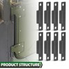 LQI 8pack Body Side Door Hinge with 16PCS Screws Compatible