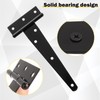 GBACHOOSE 12 Pack T Strap Hinges 6 Inch Heavy Duty
