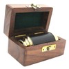 Brass Pocket Telescope - 6" Inch Brass Telescope with Hard-wood