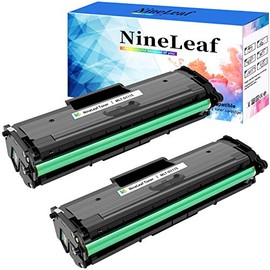 Nineleaf Compatible Toner Cartridge Replacement for 111S MLT-D111S 111 Black Toners Compatible for Xpress SL-M2020W Xpress SL-M2070W Xpress SL-M2070FW Printer 2 Packs