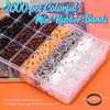 TsMADDTs Pequeñas Gomas Elásticas para El Cabello, 2000 Unidades de