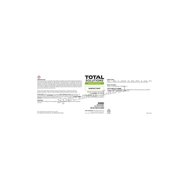 Total Solutions Surfactant (1 Gallon) | Water Soluble Spreader &