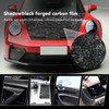 Forged Carbon Fiber Wrap, Gloss Black Vinyl Wrap for Cars