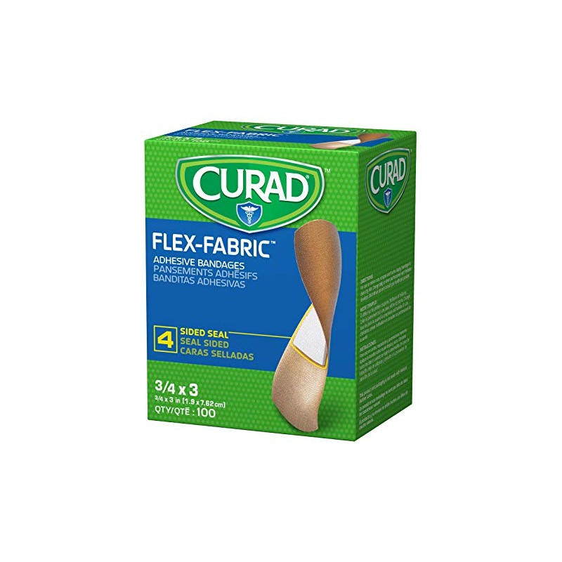 Curad Flex - Vendas adhesivas de tela, tamaño del vendaje