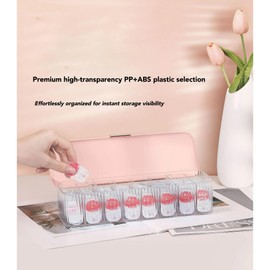 VORDRASSIL P-80 daily contact lens organizer with a Remover & a Tweezer, Disposable Contact Lens Dispenser, Clear Plastic Box for All Brands Daily Lens (Green).