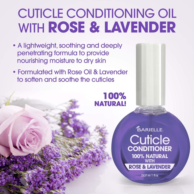 BARIELLE 100% Natural Cuticle Conditioner with Rose & Lavender 1