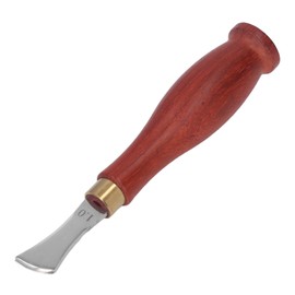 1mm Leather Edger Stainless Steel Rustproof Polished Shallow Notch Leather Edger Leather Tools Wooden Handle