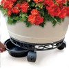 Lily's Home Raised Rolling Planter Pot Dolly / Caddy Stand