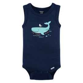 4-Pack Baby Boys Seas The Day Sleeveless Onesies® Bodysuits 3-6M