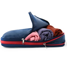 TABIGO!! Compression Bag, Travel Pouch, Compression Pouch, Compression Bag, Convenient Goods, Clothes, Clothes, Packing (Navy)
