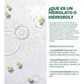 Hidrolato De Manzanilla Natural Tonico Facial Capilar Calmante Antiiflamatorio Libre De Colorantes Y Parabenos Hebbe Cosmetics  Ludika 1 L            