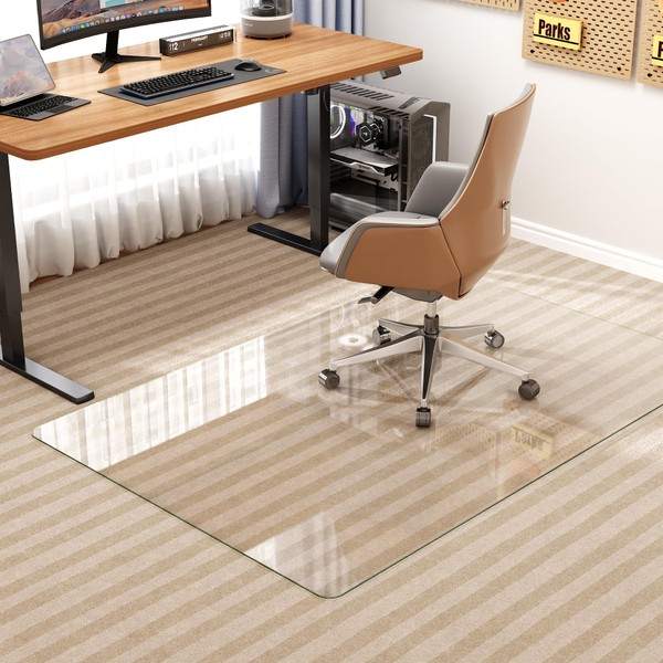 48" x 32" Carpet Chair Mats for Carpet & Hardwood