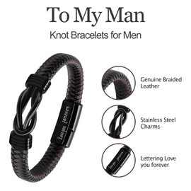 Valentines Day Gifts for Him Boyfriend Gifts for Men Mens Bracelet Mens Gifts Stocking Stuffers Bracelets for Men Stocking Stuffer Christmas Anniversary Birthday Gifts for Men Husband from Wife