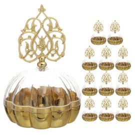 Cabilock 12pcs Clear Party Favor Boxes Small Transparent Boxes Cupcake Candy Present Packaging Containers for Birthday Wedding