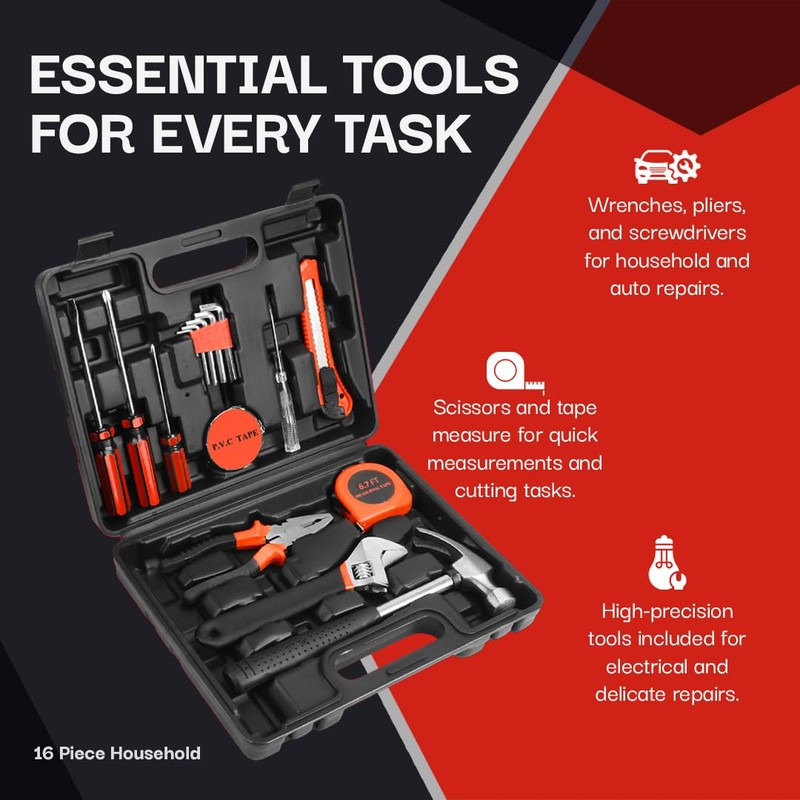 Pursonic Multi-Piece Household Tool Sets - Essential DIY Solutions for