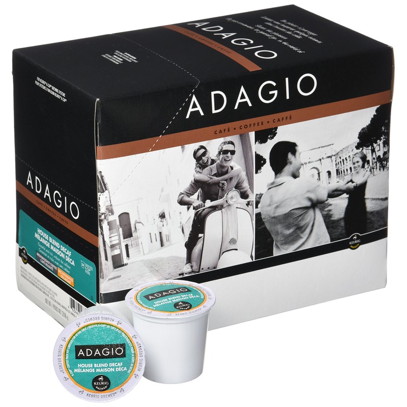Adagio Decaf House Blend - Medium Roast Coffee K-Cup Portion