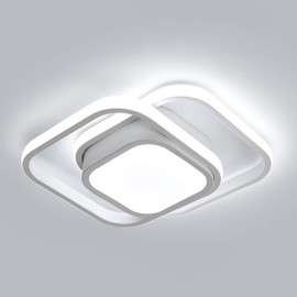 Osairous Modern LED Ceiling Light 32 W 3280 LM Ceiling Light 6500 K Cool White Square Design Minimalist Ceiling Lighting for Kitchen Hallway Living Room Sleeping