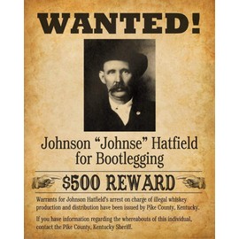 Bootleggers Wanted Art Prints - Set of Four Photos (8x10) Unframed - Makes a Great Bar and Drinking Establishment Decor and Gift Under $20 for Home Brewers