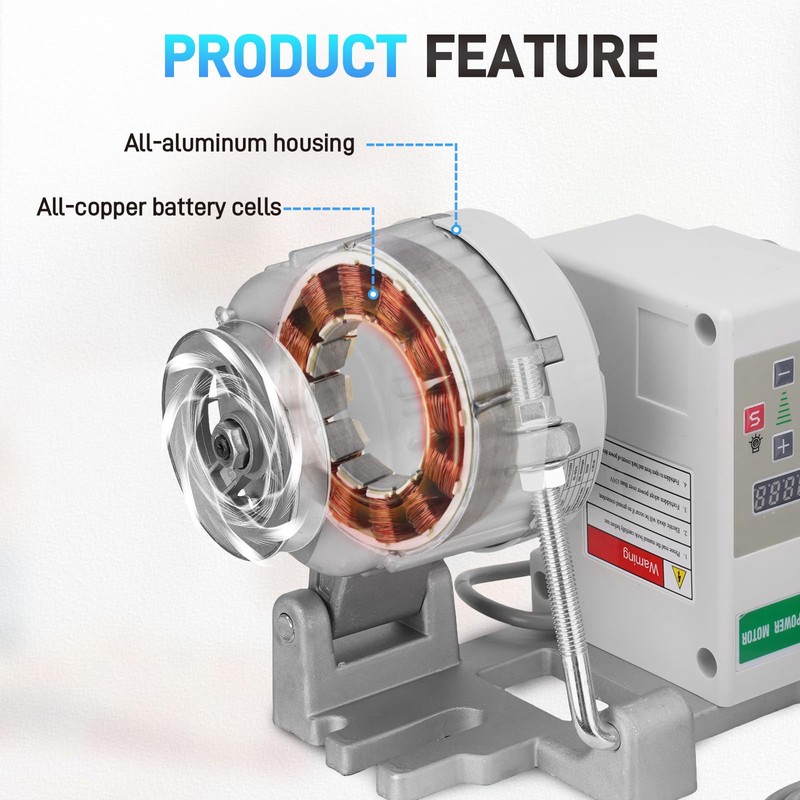 Servo Motor Sewing Machine,Brushless Servo Motor with Controller and Foot