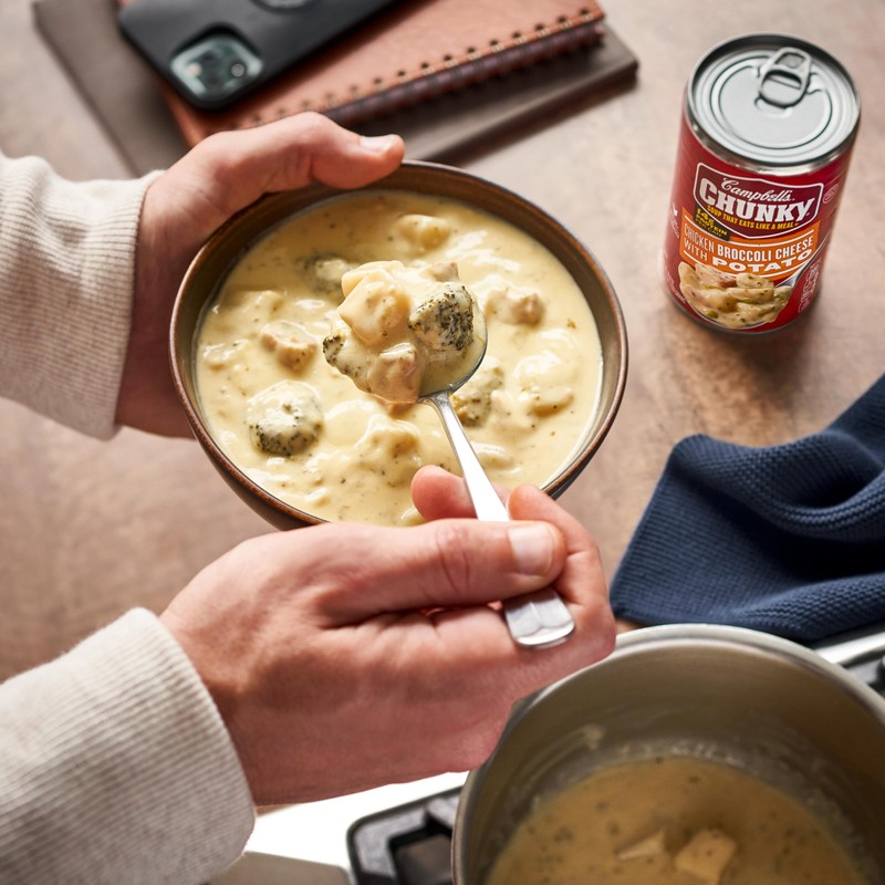 Campbell's Chunky Soup, Chicken Broccoli Cheese Soup, 18.8 Oz Can