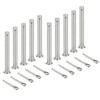 sourcing map 10Pcs M6x70mm Clevis Pins, 304 Stainless Steel Single