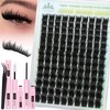 Lash Clusters Kit Fluffy Eyelash Clusters Kit 12mm-18mm Thick Volume