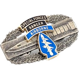 Army Combat Action 1st Award Badge CAB SF Special Forces RANGER AIRBORNE Pin