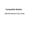 Driver Left Side Front Door Window Door Glass Compatible with