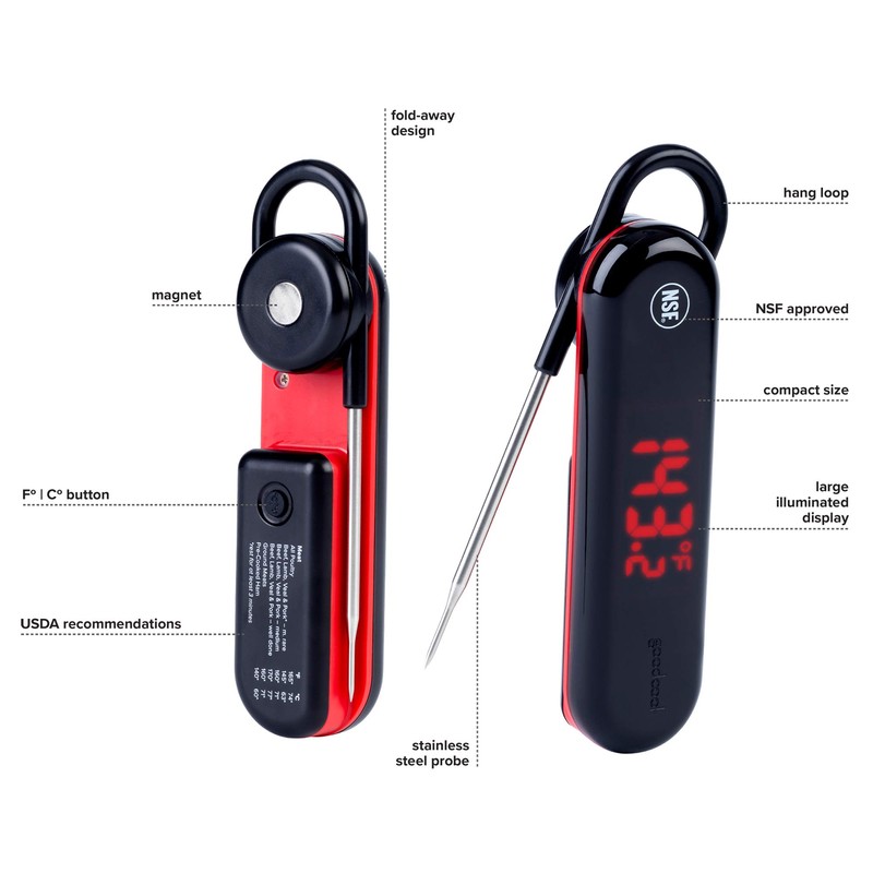 GoodCook Touch Digital Instant Read Thermometer with LCD Display