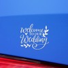 Decal Stickers of Welcome to Our Wedding (White) (Set of