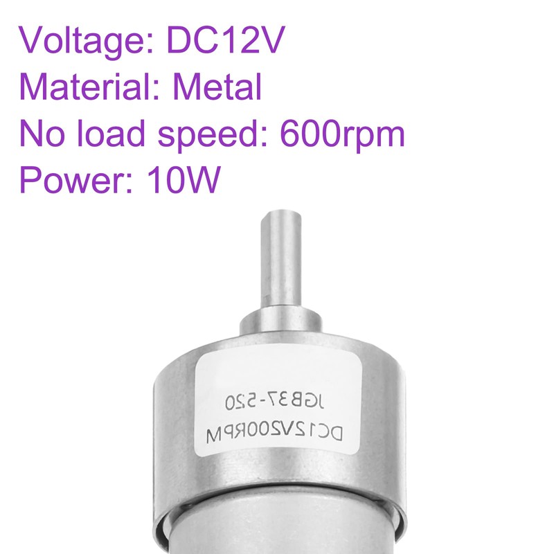 DMiotech Micro DC 12V 600RPM Deceleration Gear Motor with Support