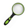 JUGUTA Large Magnifying Glass 10x Magnification Handheld Magnifier for Science