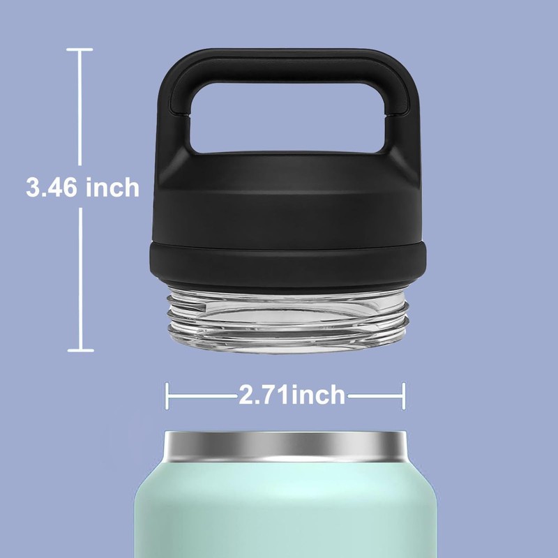 Bottle Chug Cap for YETI Rambler, Top Replacement Lid Fits