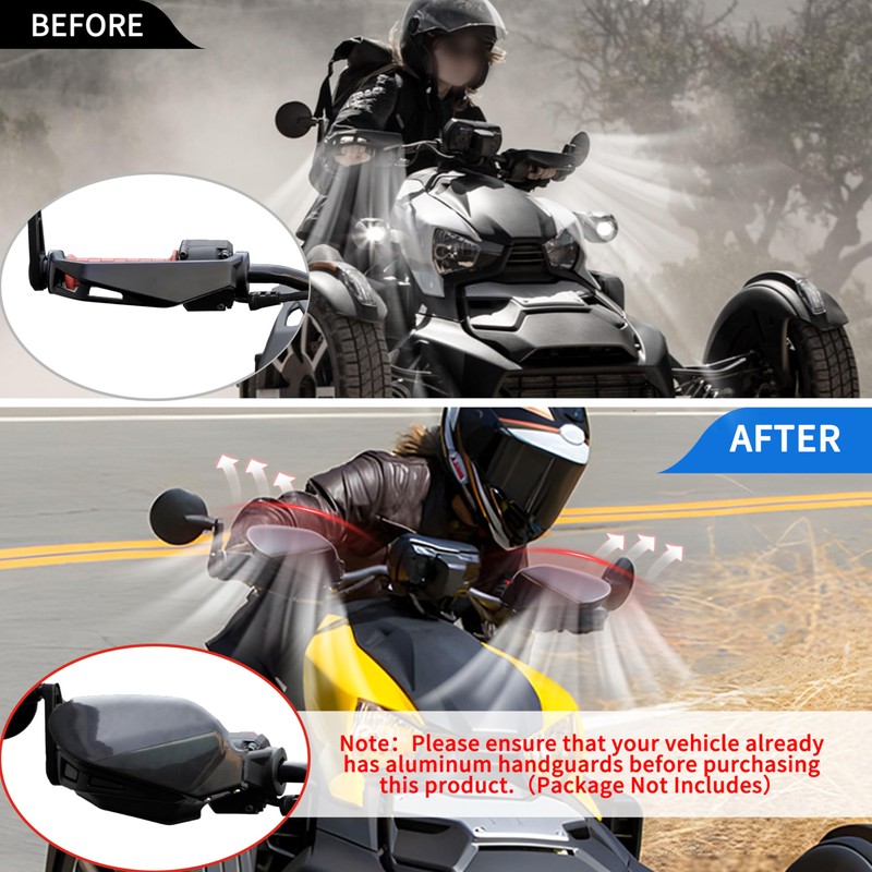 KATIMOTO Handguards Wind Deflector for Can Am Ryker All Models,