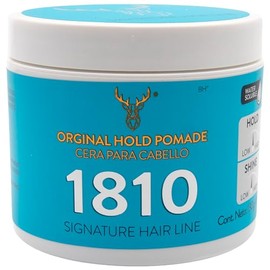 1810 Cera para cabello Original Hold Pomade FIJACIÓN MEDIA - BRILLO MEDIO - Pomada para cabello Base Agua. Libre de Parabenos, Libre de Sulfatos. Cruelty Free. Medium Hold Medium Shine Pomade. 130gr