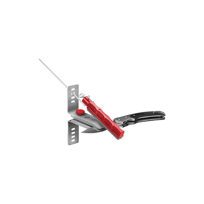 Lansky Deluxe Knife Sharpening System: 5-Stone Ceramic Knife Sharpener Kit