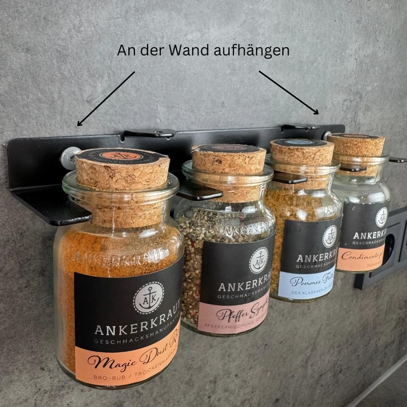 molemo Metal Wall Bracket for Anchor Herb Glasses