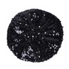 ILUFAM Women Sparkly Sequins Beret Hat Shining Beanie Cap for