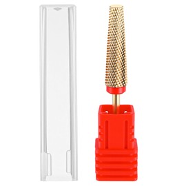 Super Long 5 in 1 Nail Drill Bits 3/32'' Carbide Tungsten Bits Two Way Rotate Professional Advanced Safety Bits for Nail Fast Remove for Manicure Pedicure