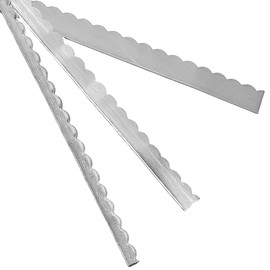 Scalloped Bezel Wire 999 Fine Silver Flat Strip (3/16" x 26 Gauge x 1FT) - 1 Strip - for Jewelry Art from WIZART