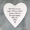 East of India Heart Coaster 'Remember you are braver than