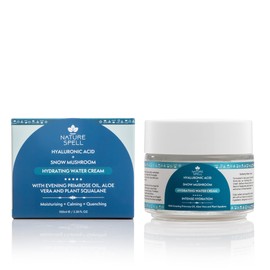 Nature Spell Water Cream, Daily Face Moisturiser With Snow Mushroom & Hyaluronic Acid, Hydrates, Soothes & Plumps Skin, Vegan & Cruelty-Free, 100ml